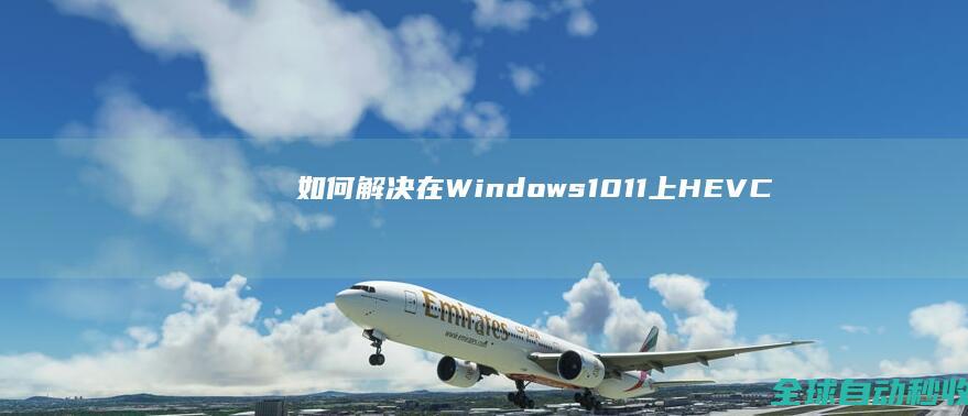 如何解决在Windows10/11上HEVC(H.265)视频无法播放的问题-系统操作与应用